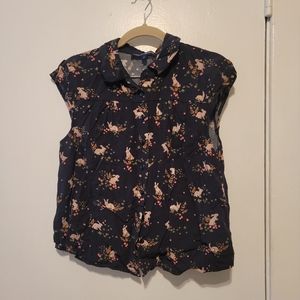 Princess Highway Blouse with Rabbits